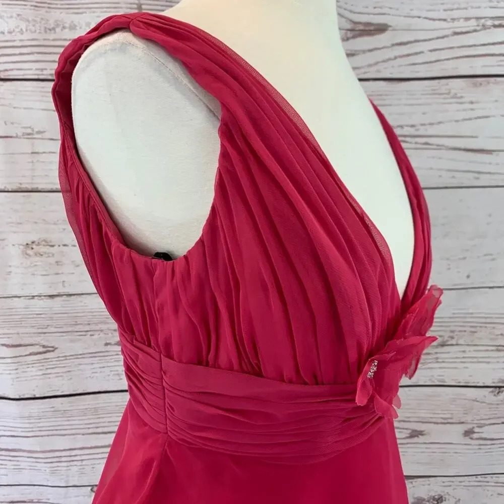 Eden Maid Raspberry layered flower accent - Picture 6 of 11